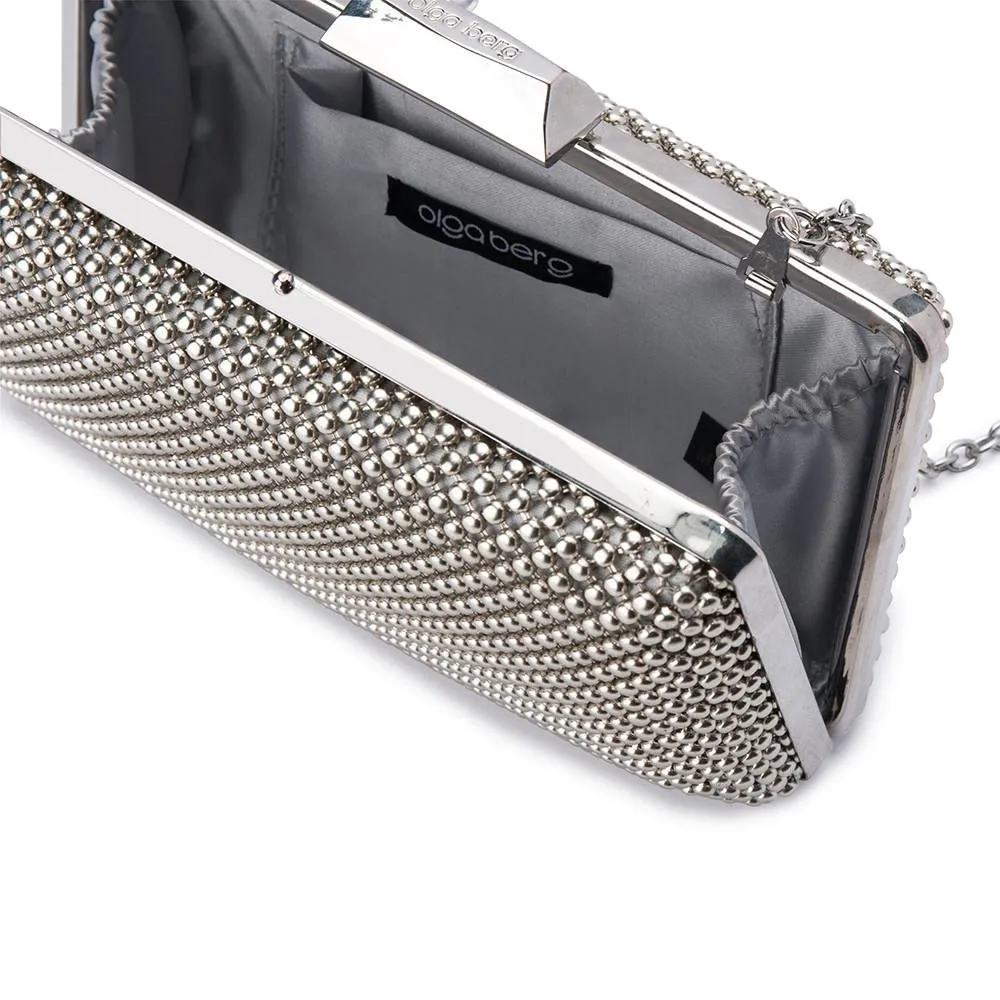 NATASHA Ball Mesh Clutch