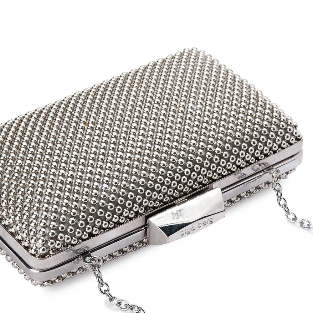 NATASHA Ball Mesh Clutch