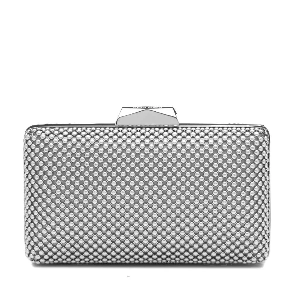 NATASHA Ball Mesh Clutch