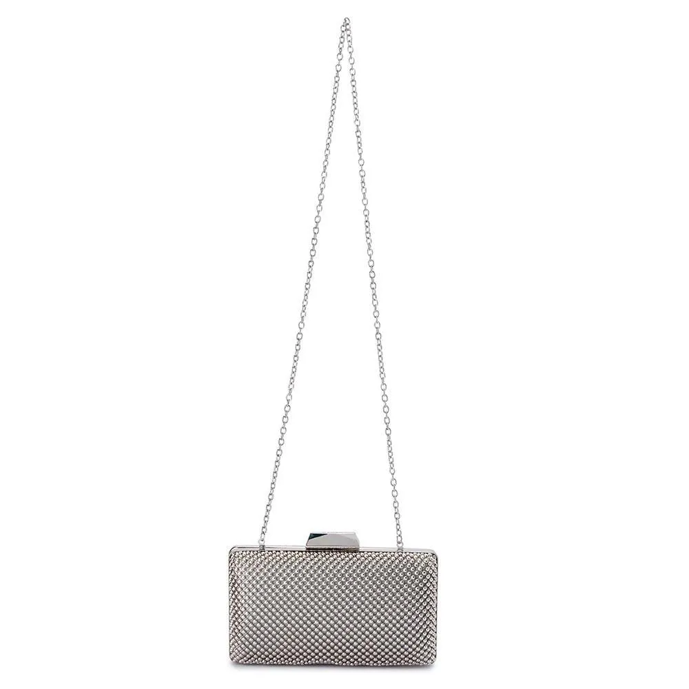NATASHA Ball Mesh Clutch
