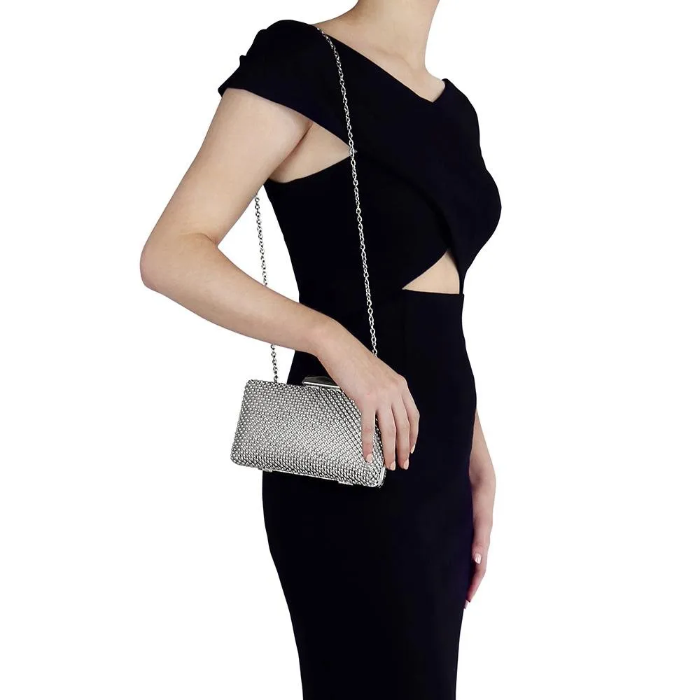 NATASHA Ball Mesh Clutch