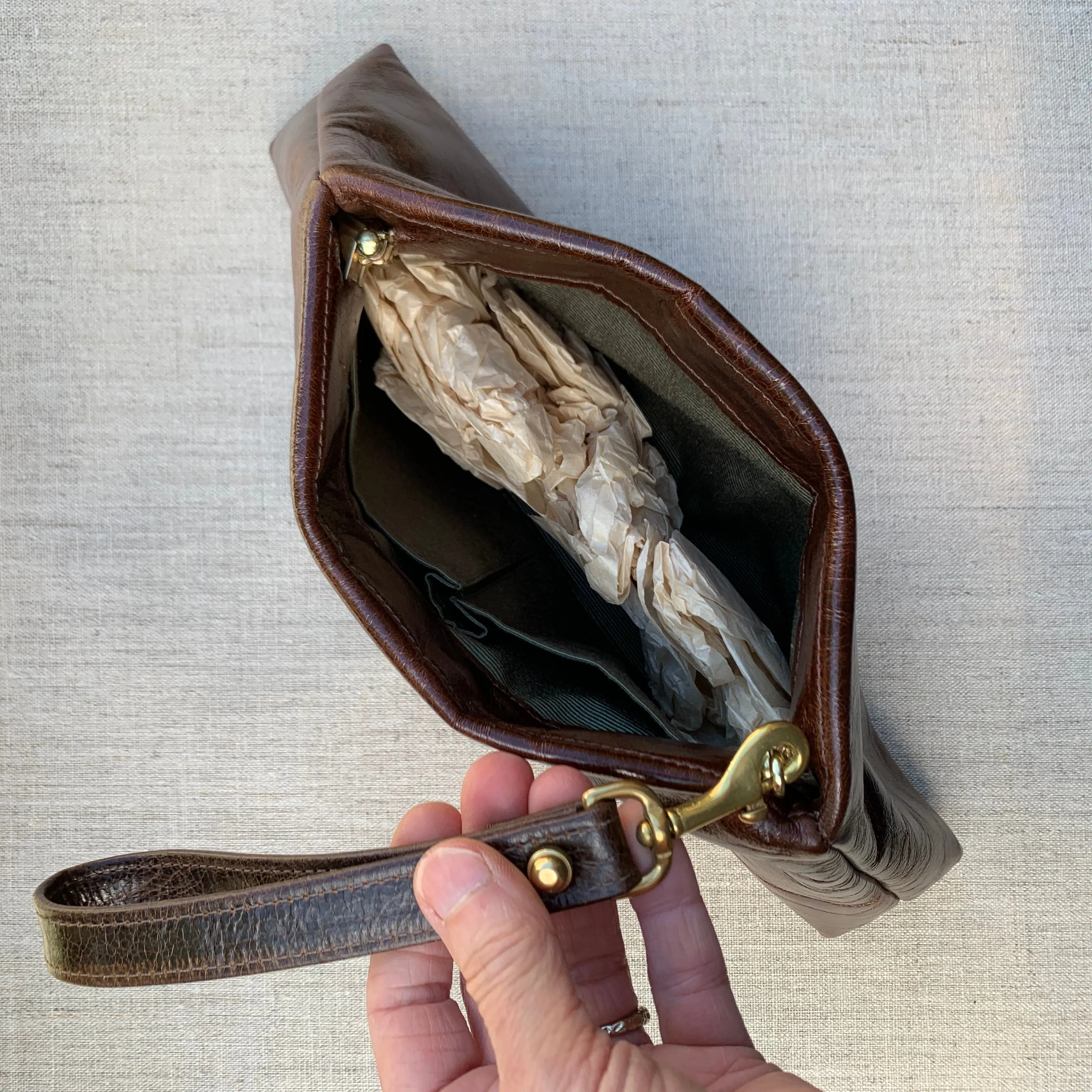 Nina Clutch in Ocean by Offhand Designs