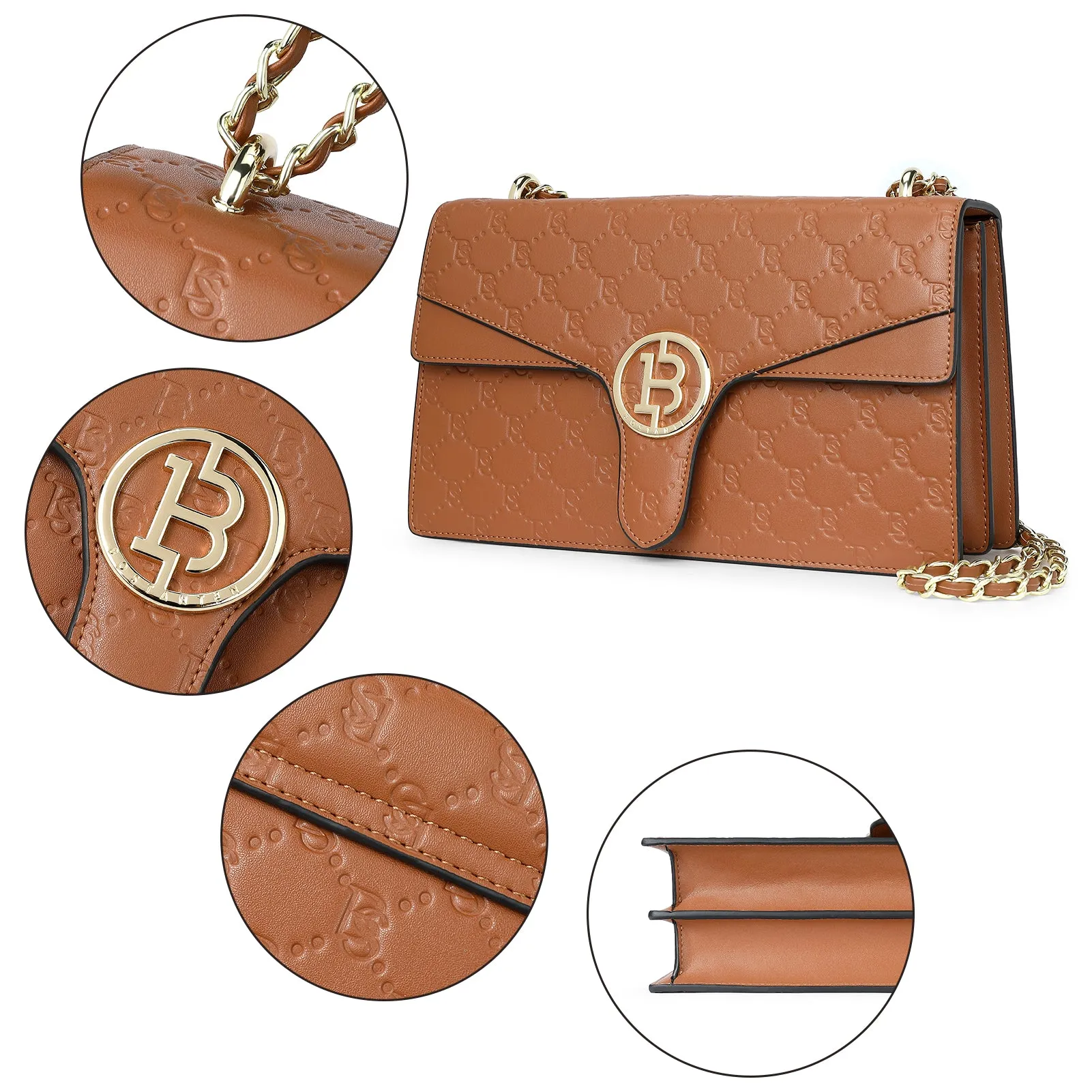 Nola Elegant Leather Shoulder Bag for Women - Perfect for Commuting