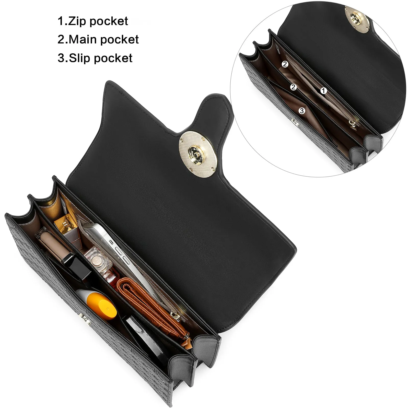 Nola Elegant Leather Shoulder Bag for Women - Perfect for Commuting
