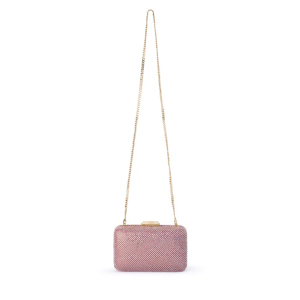OB2163 RONNY CRYSTAL MESH CLUTCH