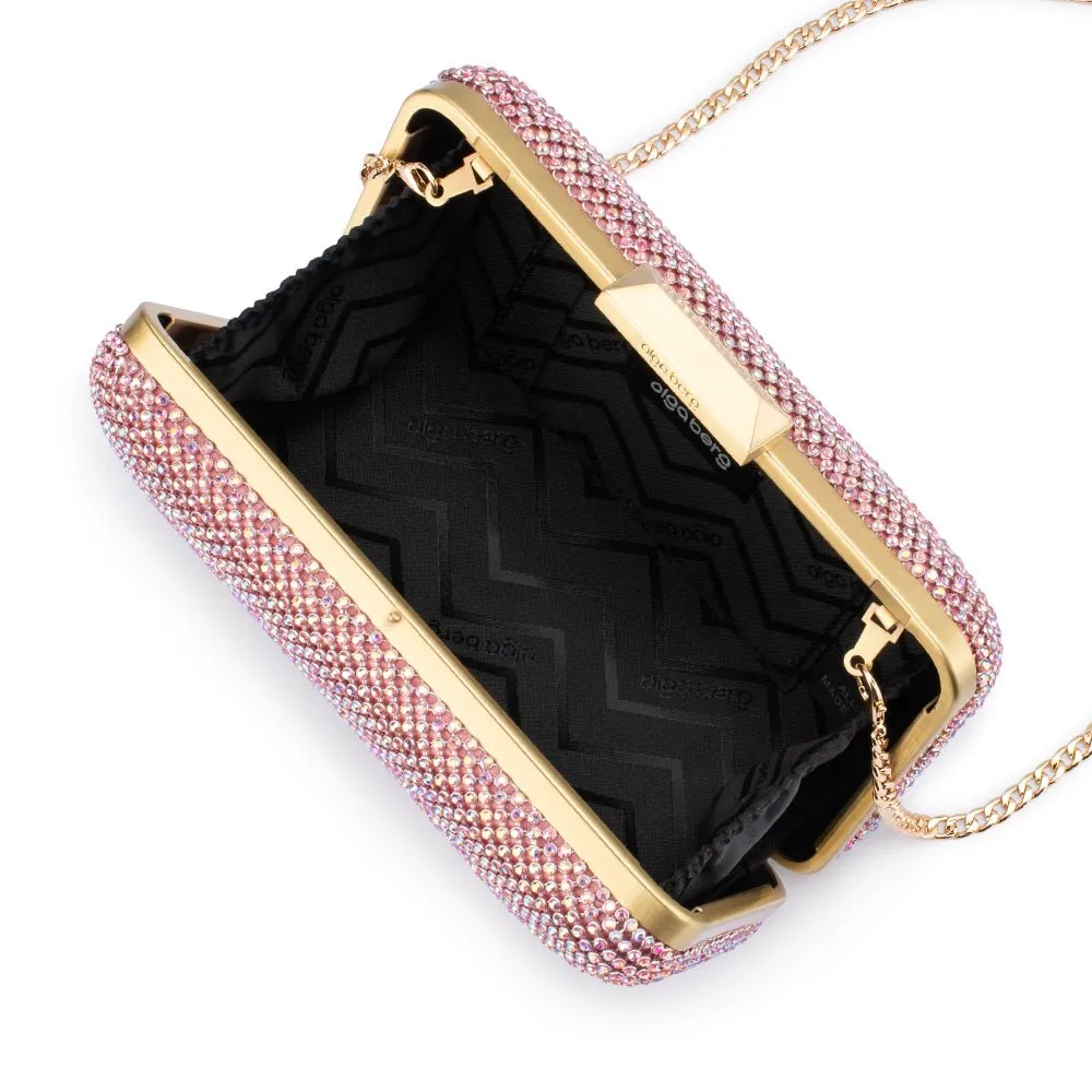OB2163 RONNY CRYSTAL MESH CLUTCH