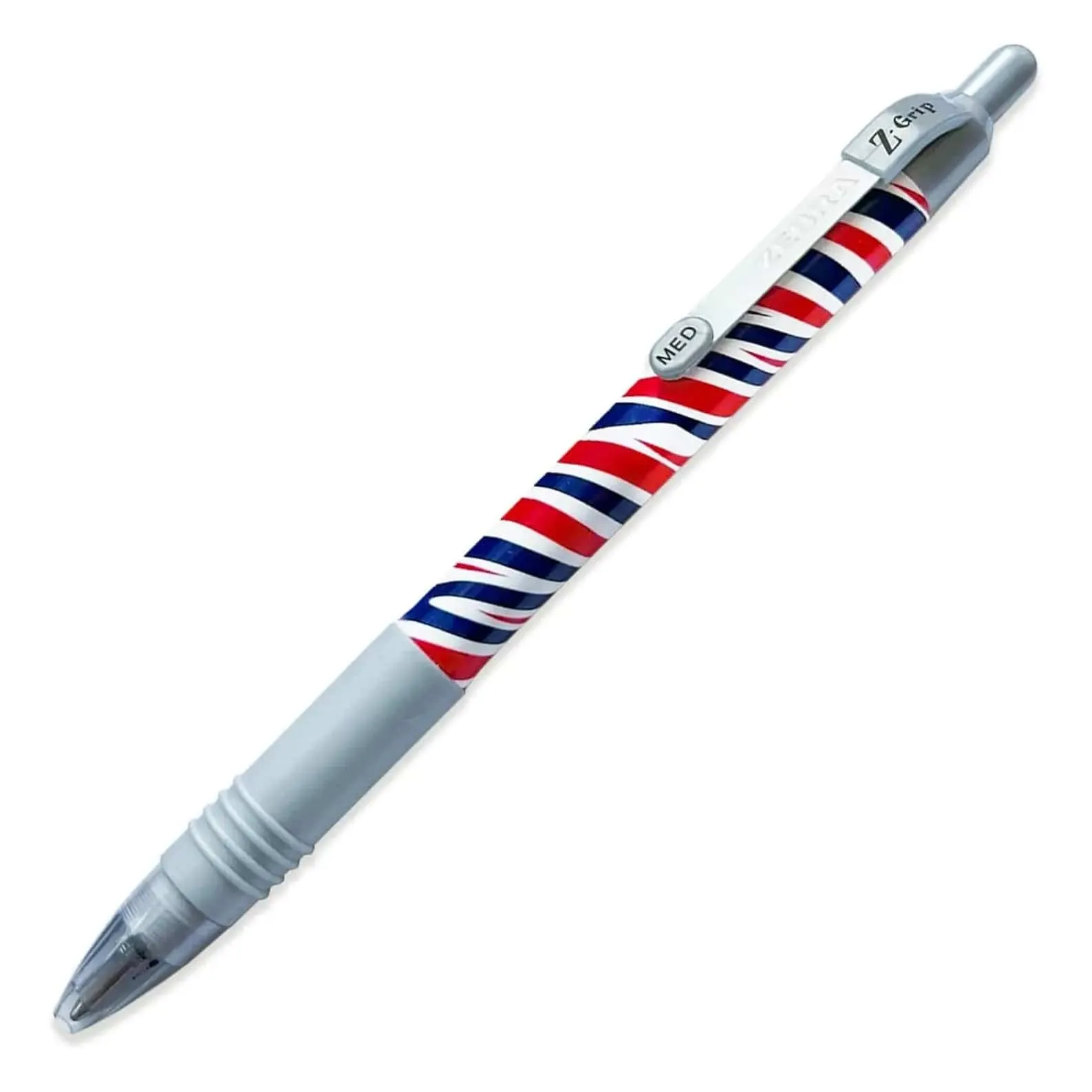 Pack of 3 Zebra Z-Grip Ballpoint Pens Smooth Medium Point 1.0mm
