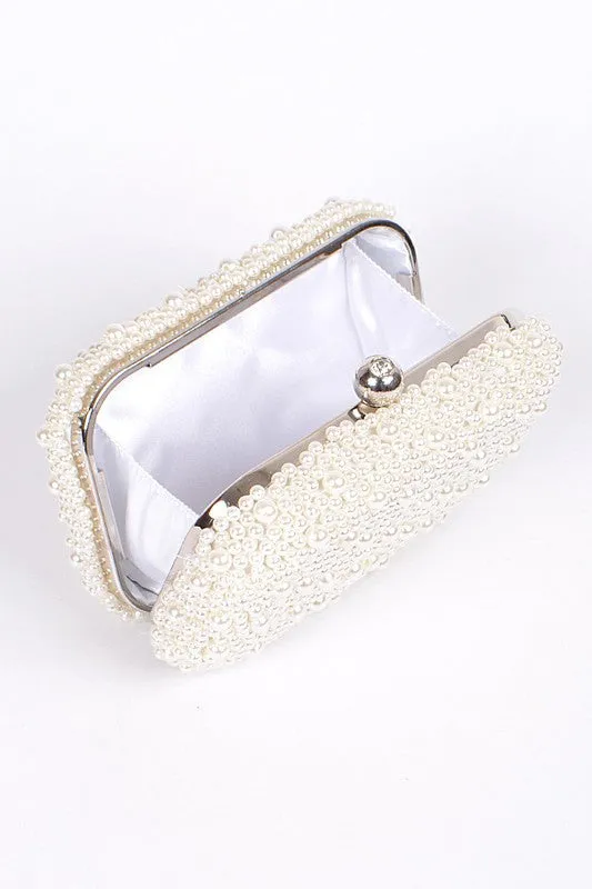 Pearl Bead Clutch Bag