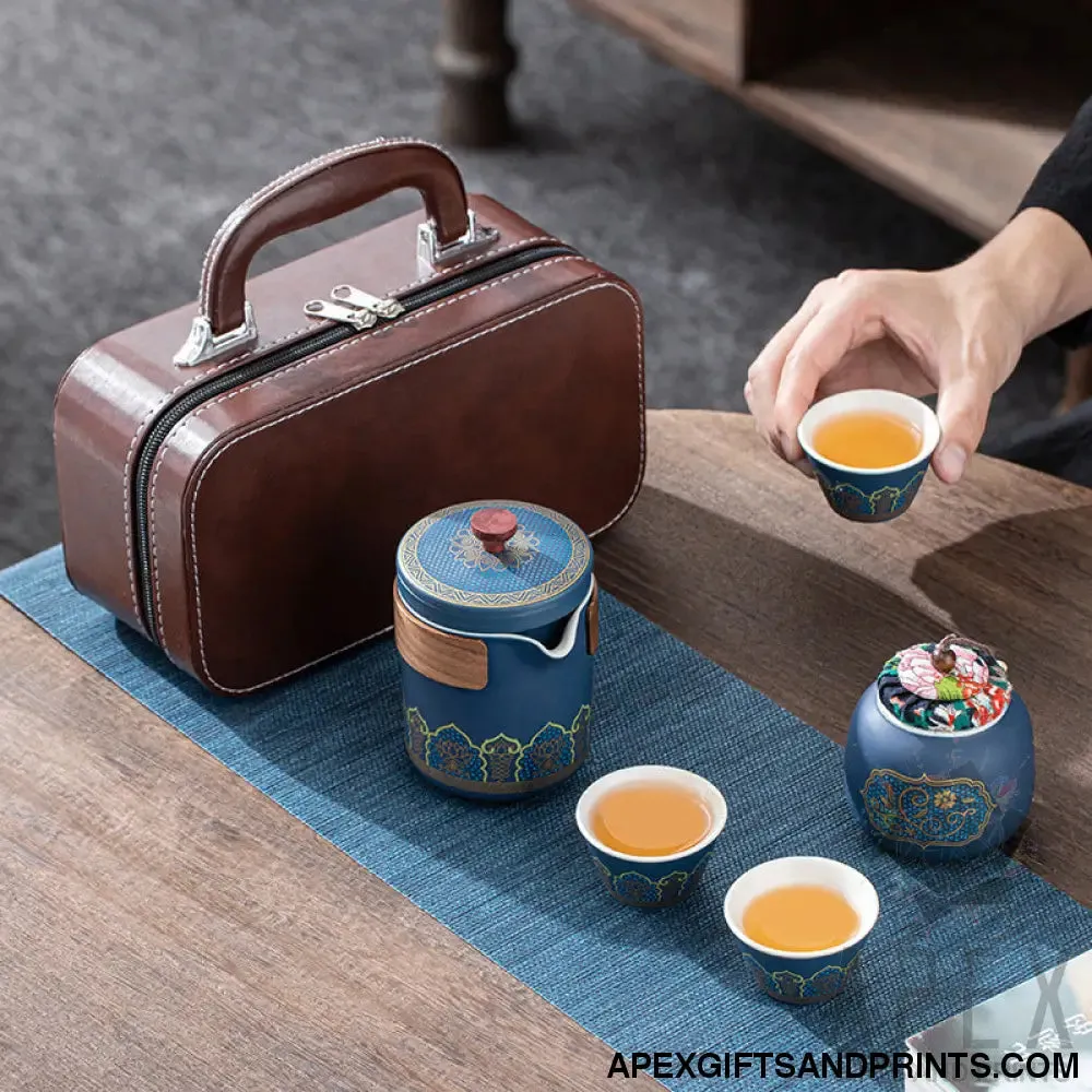 Portable travel tea set