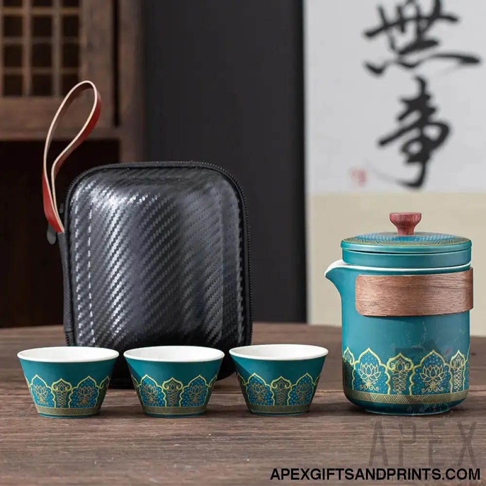 Portable travel tea set