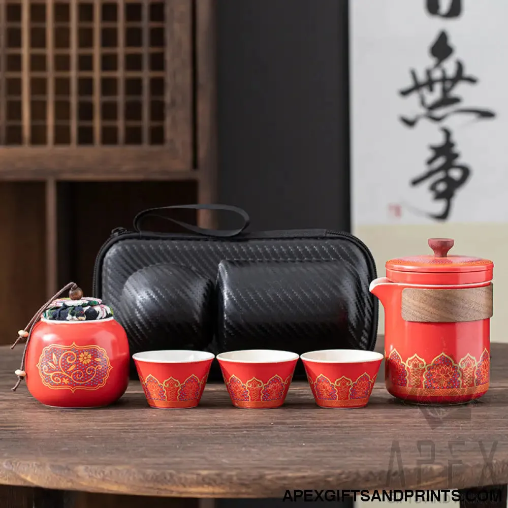 Portable travel tea set