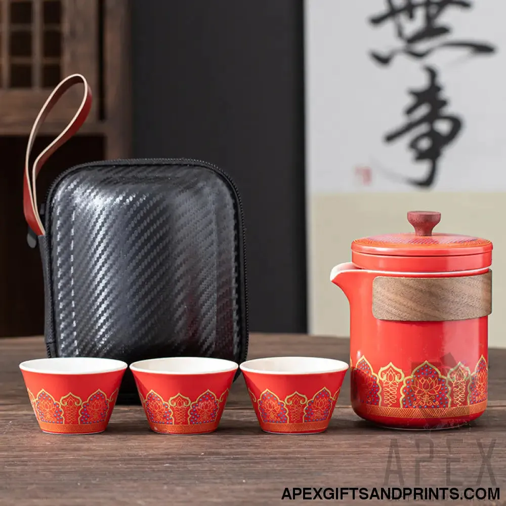 Portable travel tea set