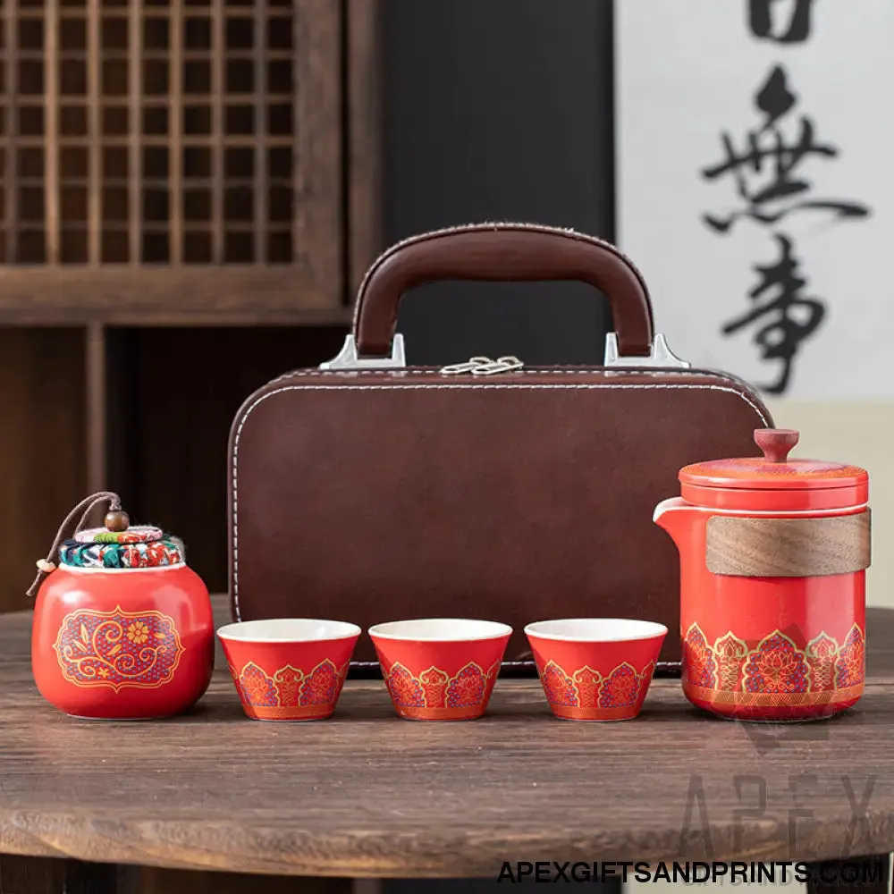 Portable travel tea set