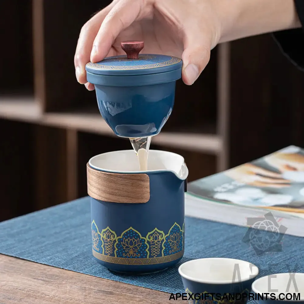 Portable travel tea set
