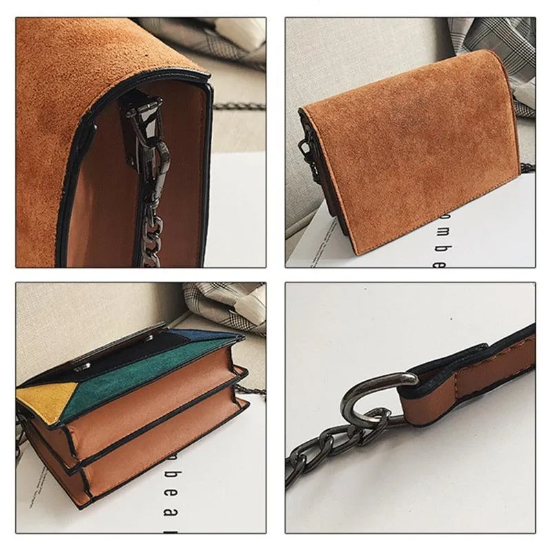 PU Patch Square Shoulder Bag