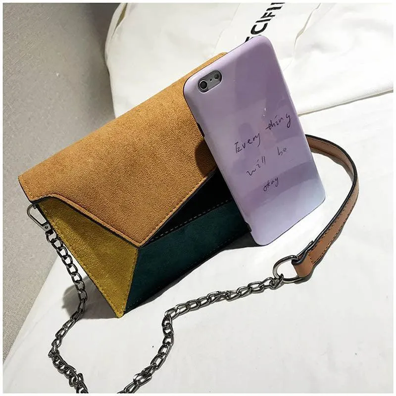 PU Patch Square Shoulder Bag