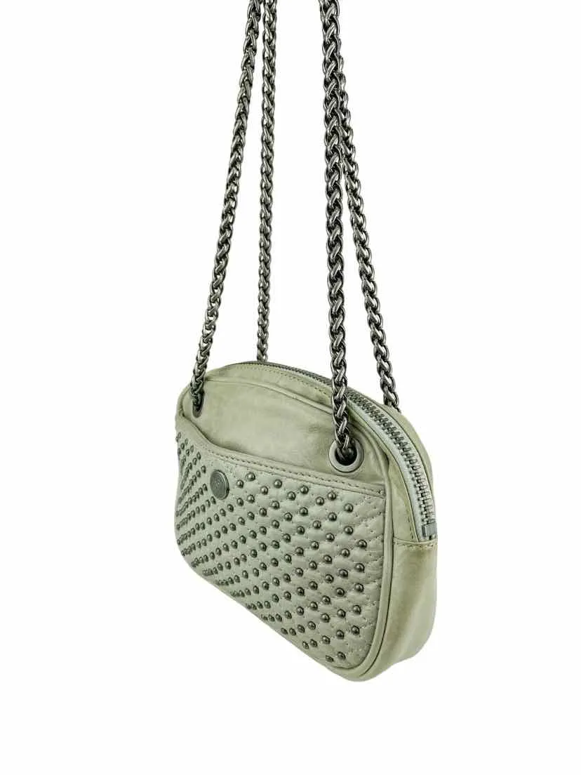 Rebecca Minkoff, Women's Studded Leather Shoulder/Crossbody Bag, Taupe, One Sz