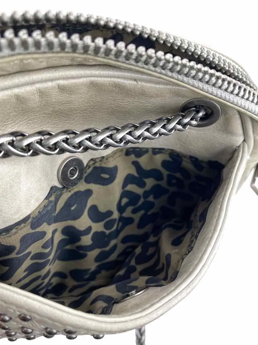 Rebecca Minkoff, Women's Studded Leather Shoulder/Crossbody Bag, Taupe, One Sz