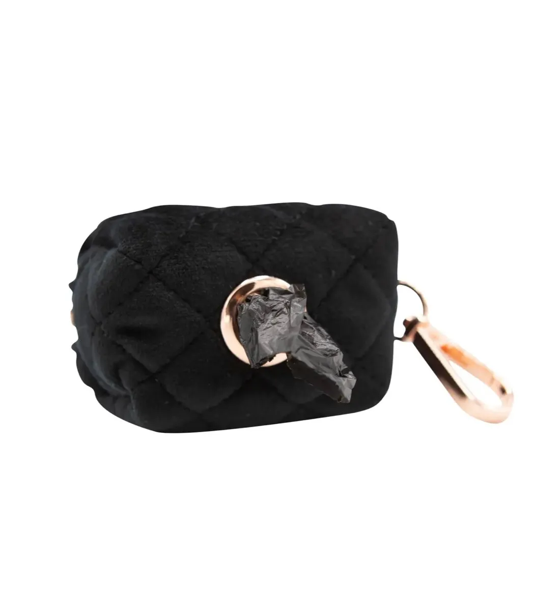 Sassay Woof 'I Do Too' Dog Waste Bag Holder, Black