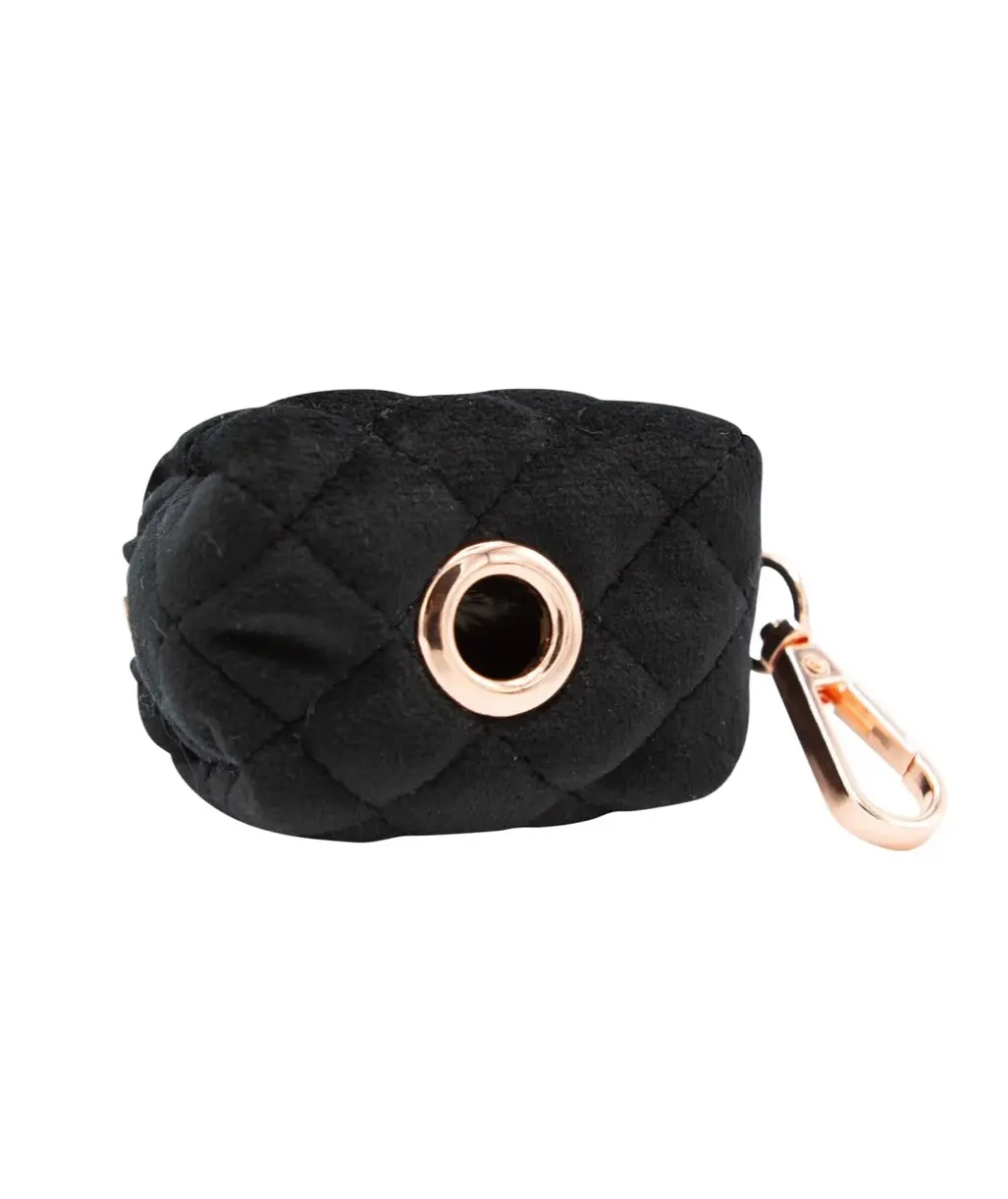 Sassay Woof 'I Do Too' Dog Waste Bag Holder, Black