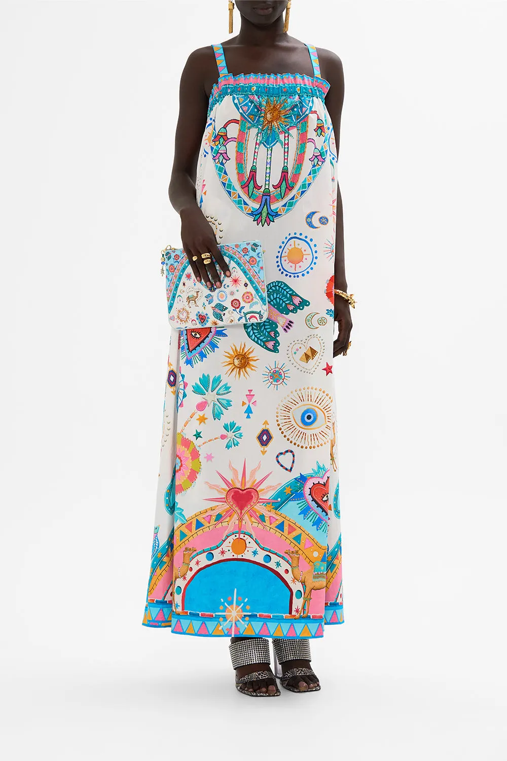 SMALL CANVAS CLUTCH LIVING IN COLOUR