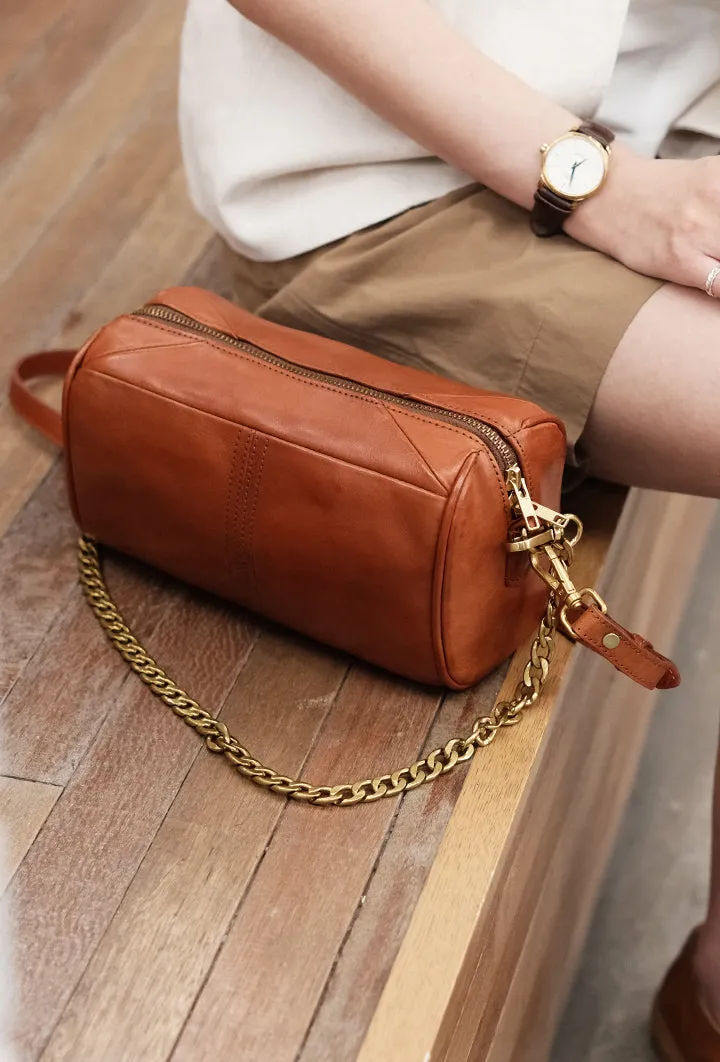 Small Crossbody Purses For Women Brown Leather Shoulder Bag