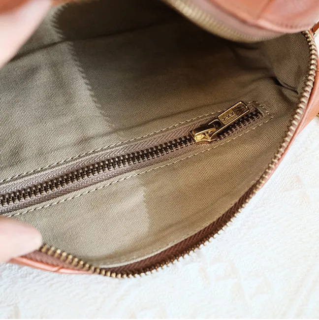 Small Crossbody Purses For Women Brown Leather Shoulder Bag