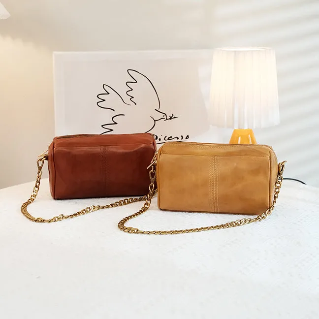 Small Crossbody Purses For Women Brown Leather Shoulder Bag