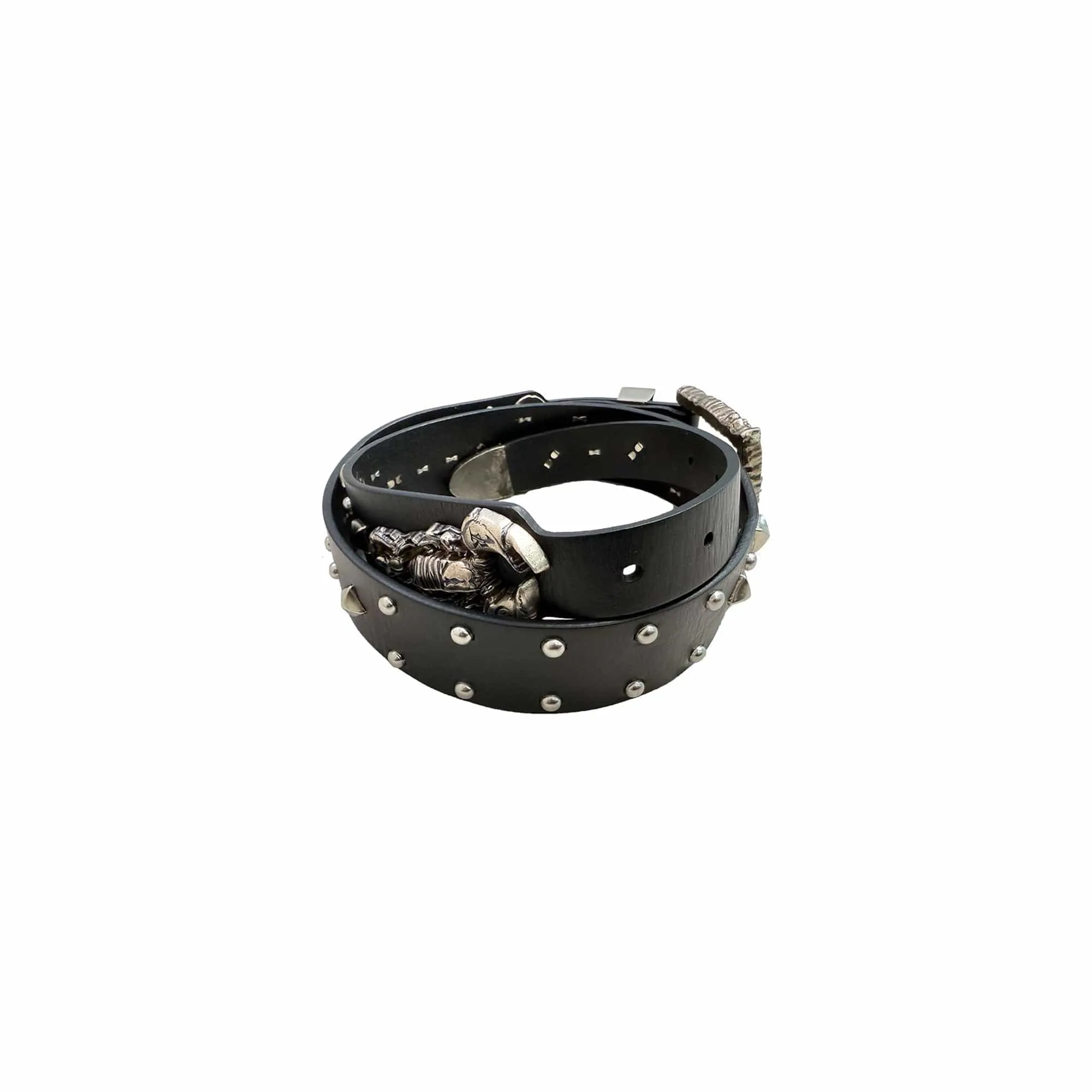 Studded Leather Scorpion Belt