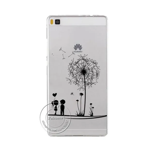 Super Cute Minions Cat Mickey & Minnie Kiss Hard Plastic Case Cover For Huawei Ascend P6 P7 P8 P8 Lite Mini P9 P9 Lite P10 Plus
