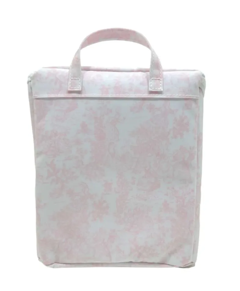 Take Away Lunch Bag - Bunny Toile Pink