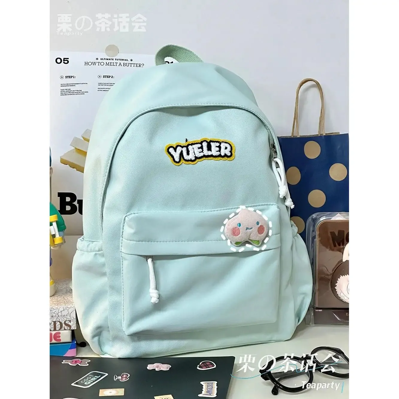 TAVIMART  -  Japanese Ins Ladies Leisure Bag Girls High School Students Simple Joker Backpack Light Backpack