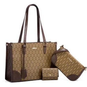 Three Piece Set Handheld Tote Women's Bag One Shoulder