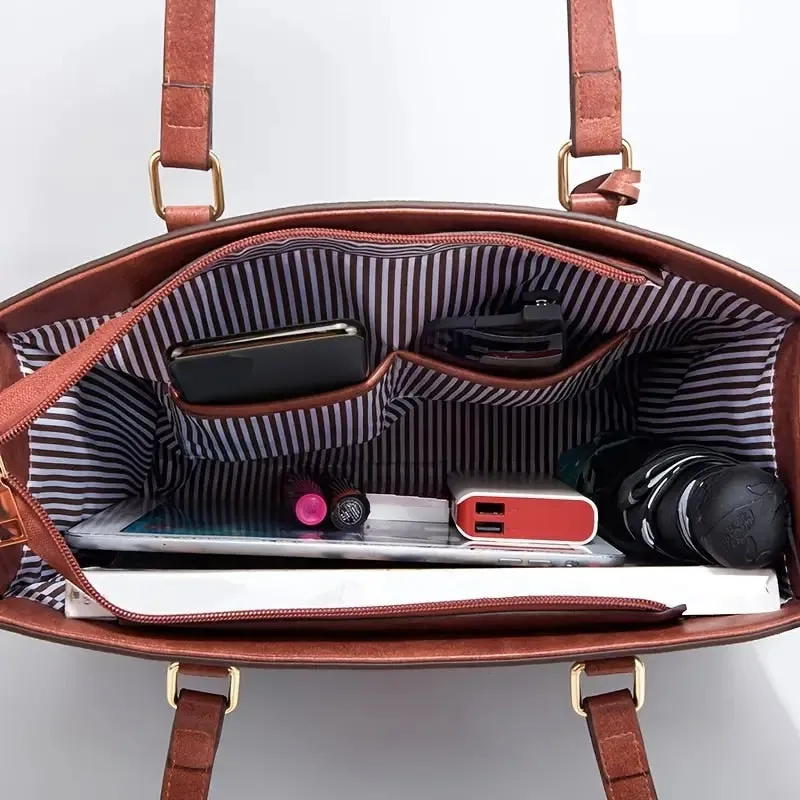 Three Piece Set Handheld Tote Women's Bag One Shoulder