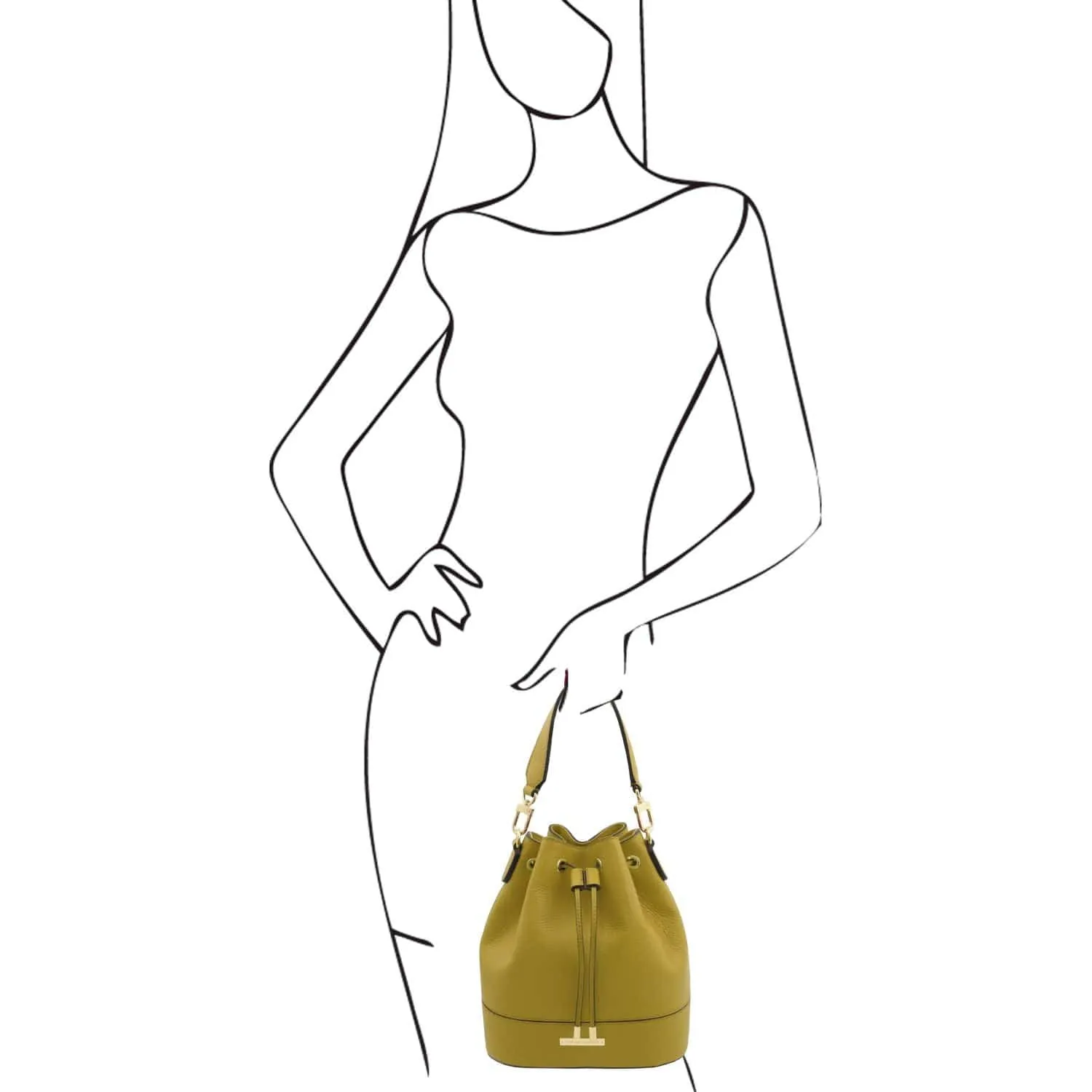 TL Bag - Leather bucket bag | TL142146