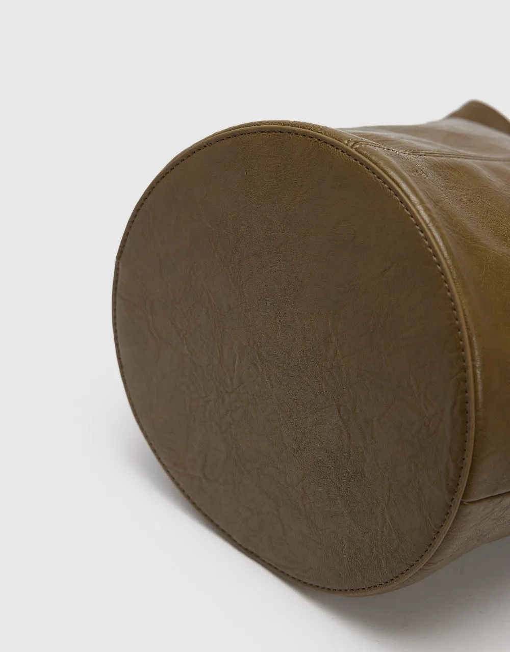 Vegan Leather Bucket Bag
