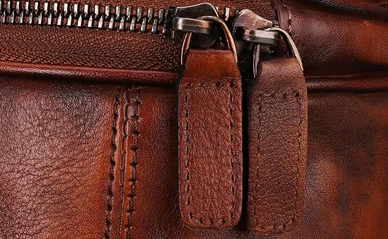 Vintage Womens Bucket Bag Genuine Green Leather Handbags For Women