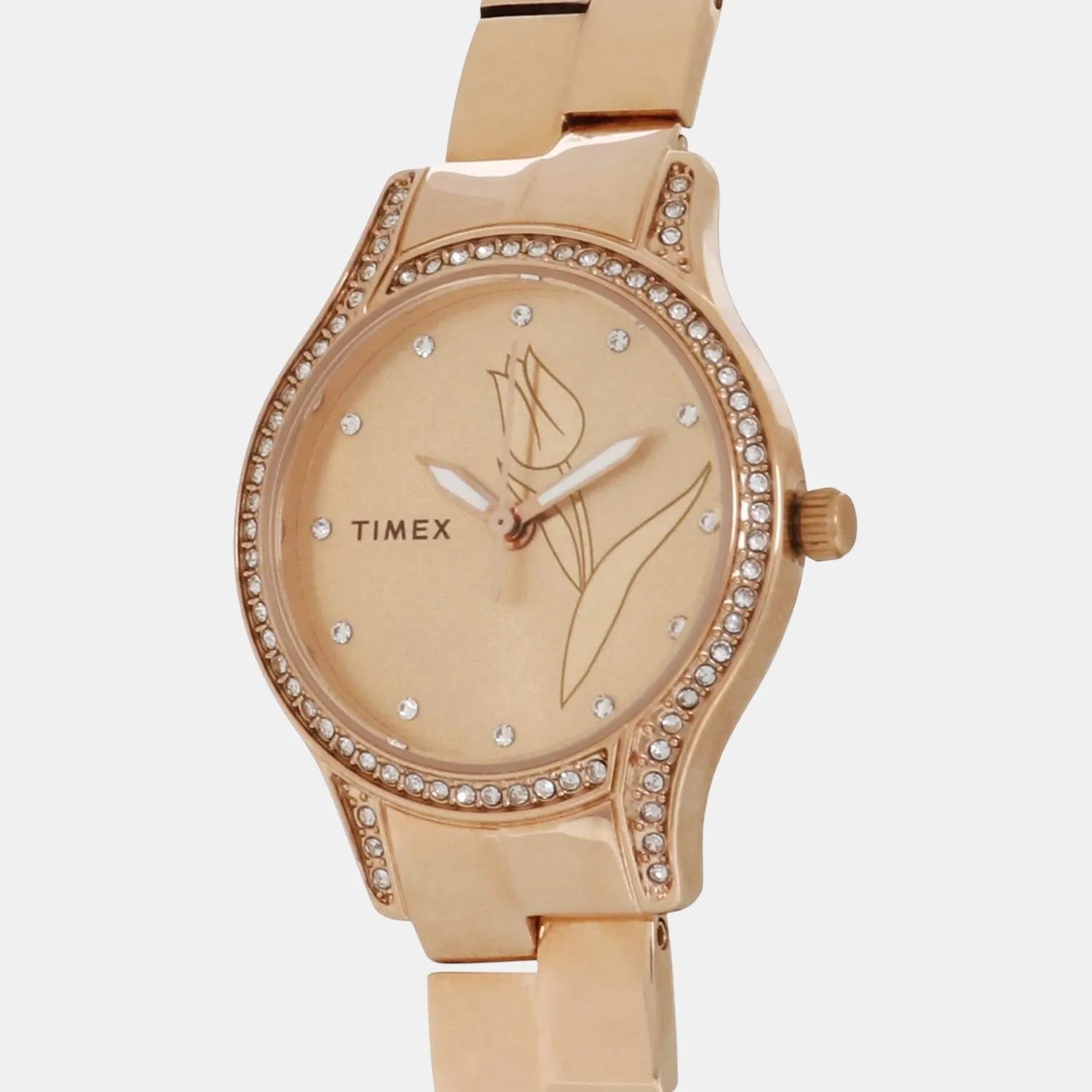 Women Rose Gold Analog Stainless Steel Watch TW0TL9503