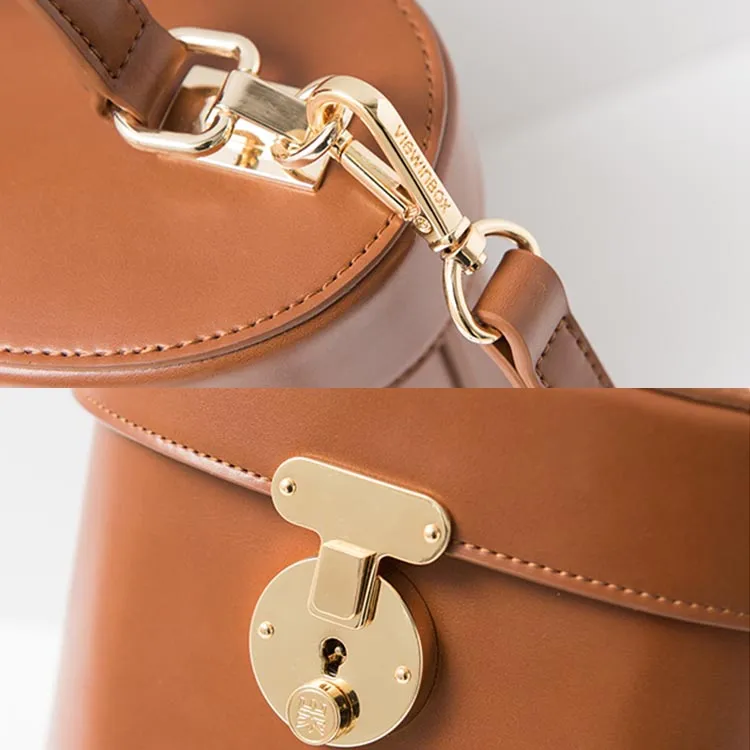 Womens Crossbody Bucket Bag Leather Handbags Purse for Women