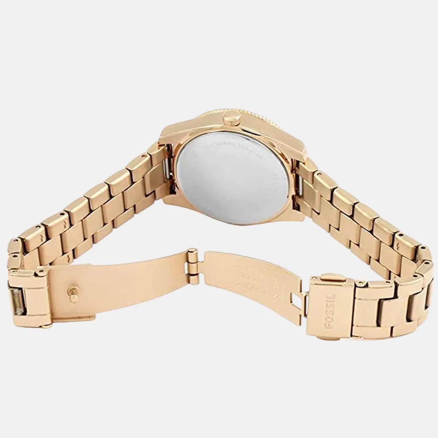Women's Rose Gold Analog Stainless Steel Watch ES4318