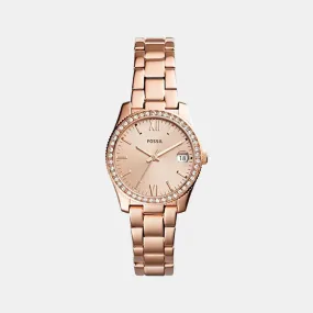 Women's Rose Gold Analog Stainless Steel Watch ES4318