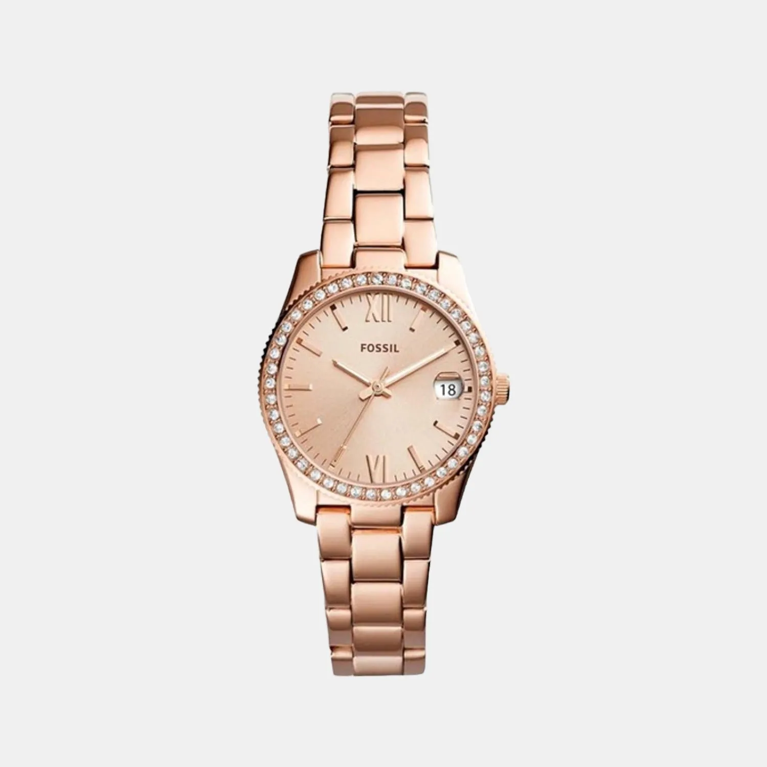 Women's Rose Gold Analog Stainless Steel Watch ES4318I