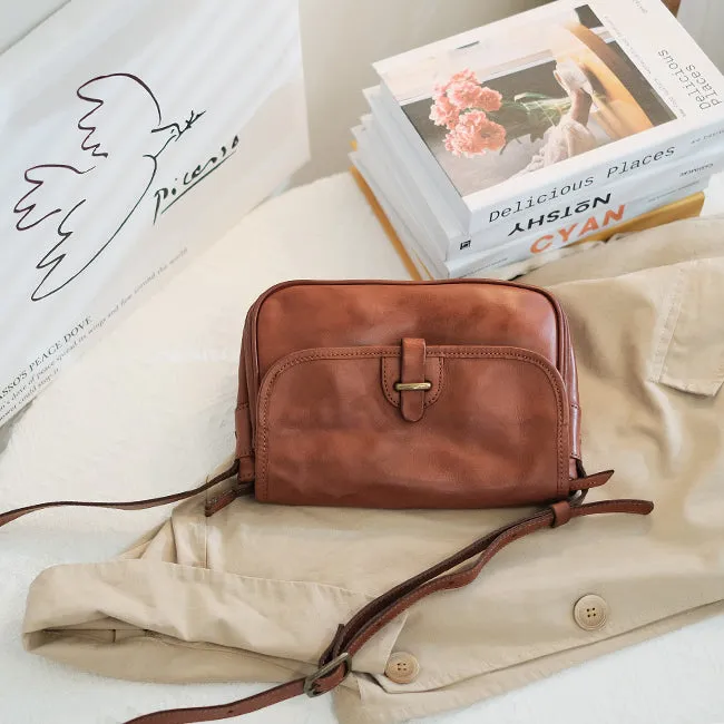 Womens Small Black Leather Crossbody Bag Ladies Shoulder Bags